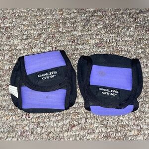 Gold's Gym purple/black 1.5 lbs each ankle & wrist exercising weights